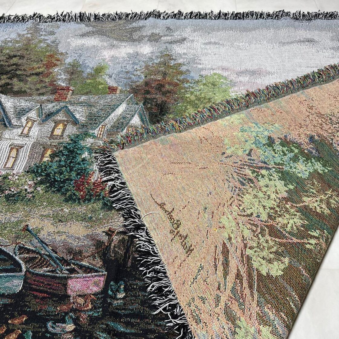 絵画風 マルチカバー ソファーカバー ヴィンテージラグ 182x129 | Pay ID