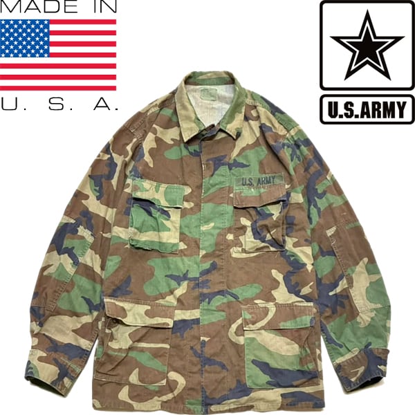 1点物◇90s実物アメリカ軍ウッドランド迷彩カモ柄ミリタリージャケット
