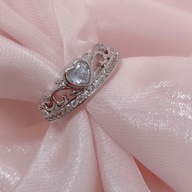 princess heart ring