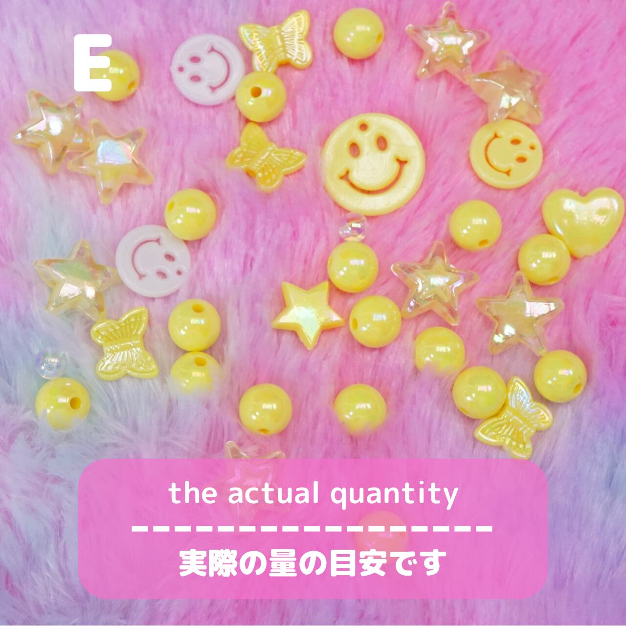 PT028【カップ1杯】ニコちゃんビーズミックス【110円均一 