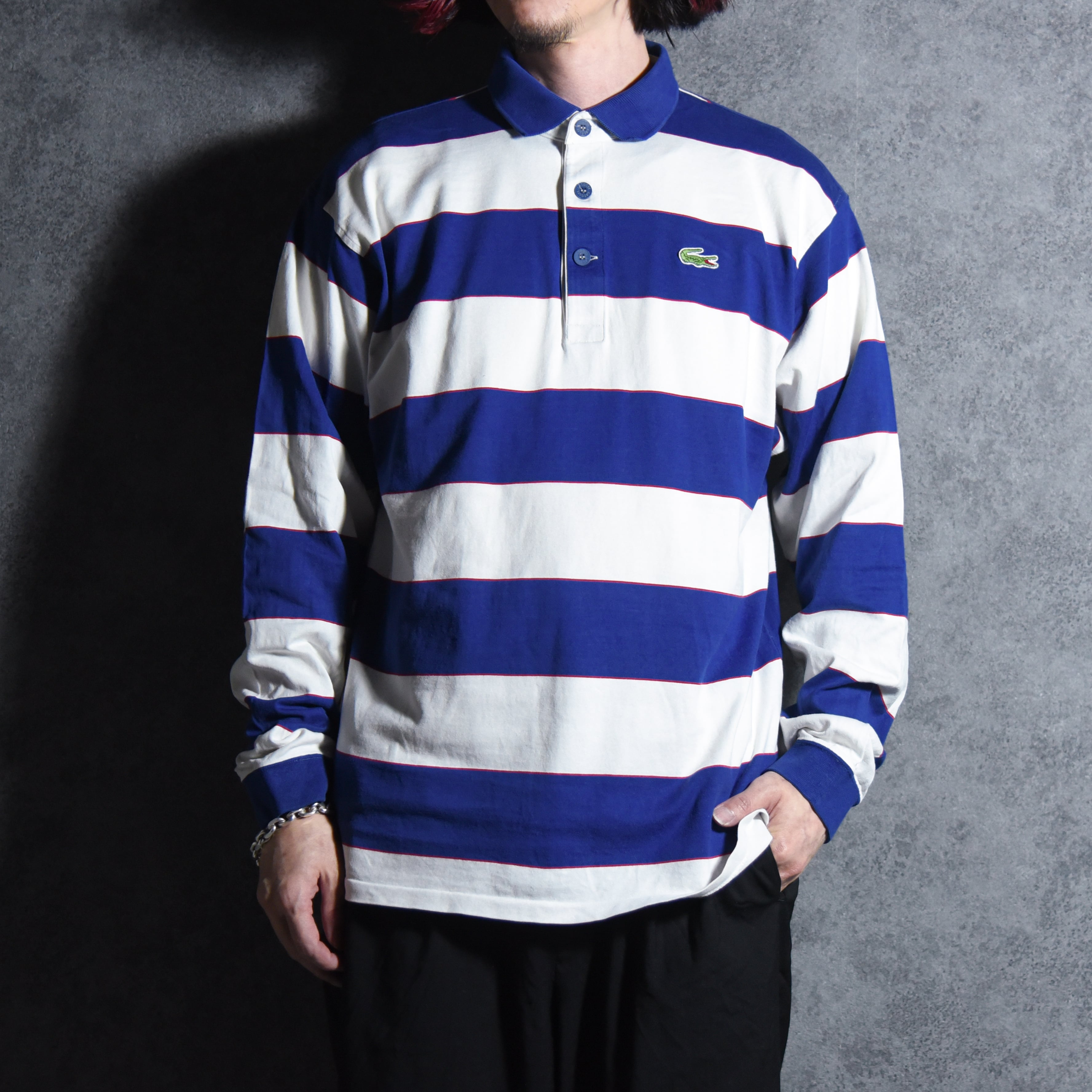 70-80s LACOSTE French Rugby shirt フレンチ ラコステ ラグビーシャツ