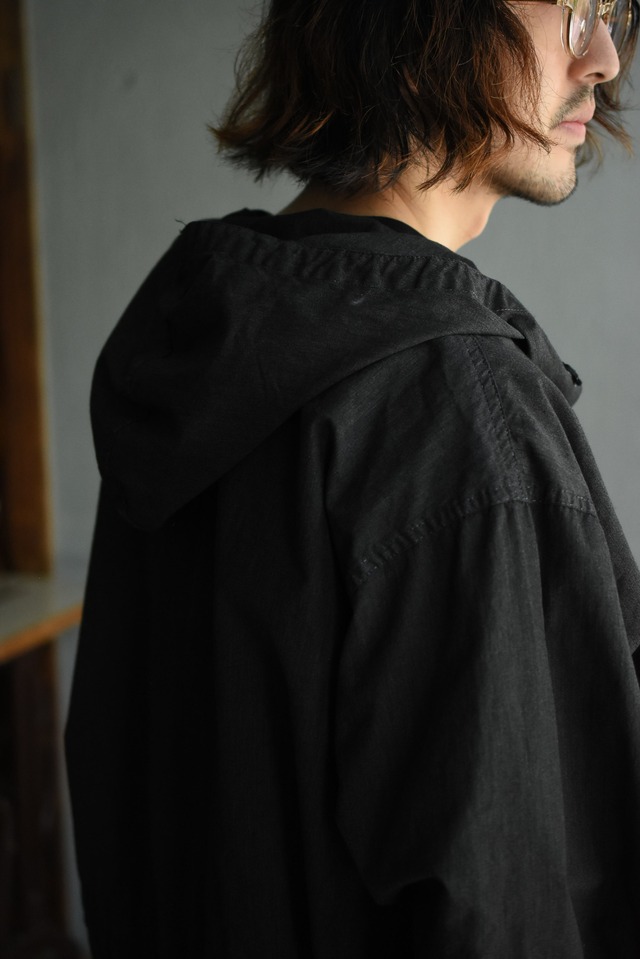 Utah/“swiss army” snow camouflage anorak parka/black over dye & draw code/rework