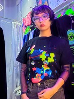 VR旅行｜Tシャツ-黒