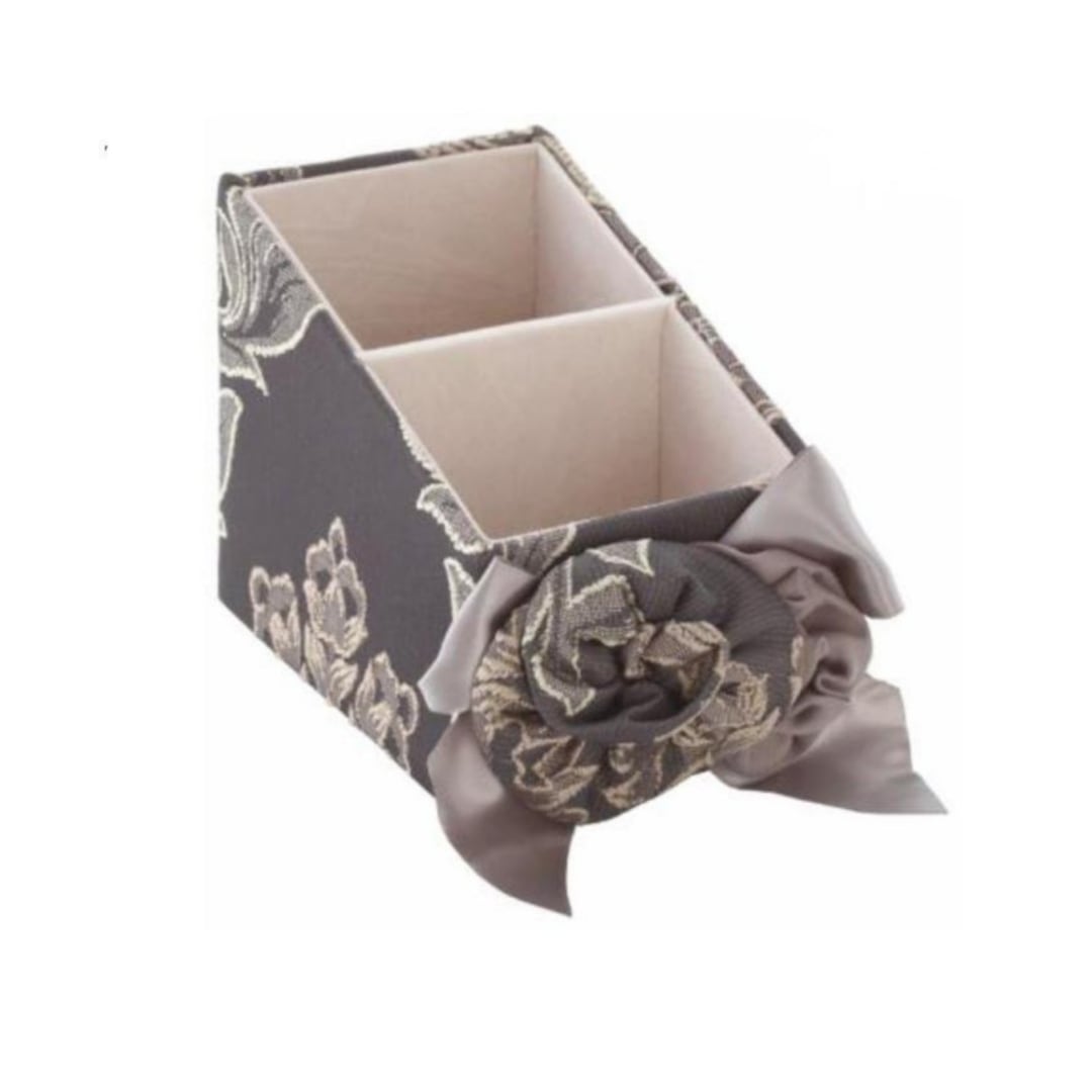 グレー/リモコンラック/メイクブラシスタンド/カルトナージュ/バラ雑貨/C0pernicus