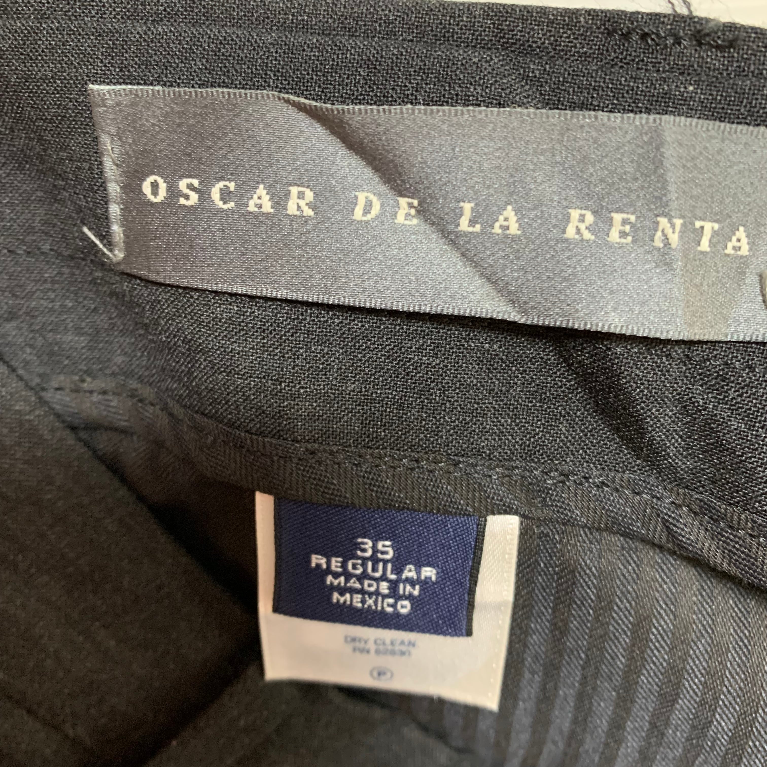 US古着 オスカーデラレンタ OSCAR DE LA RENTA 2タックウール