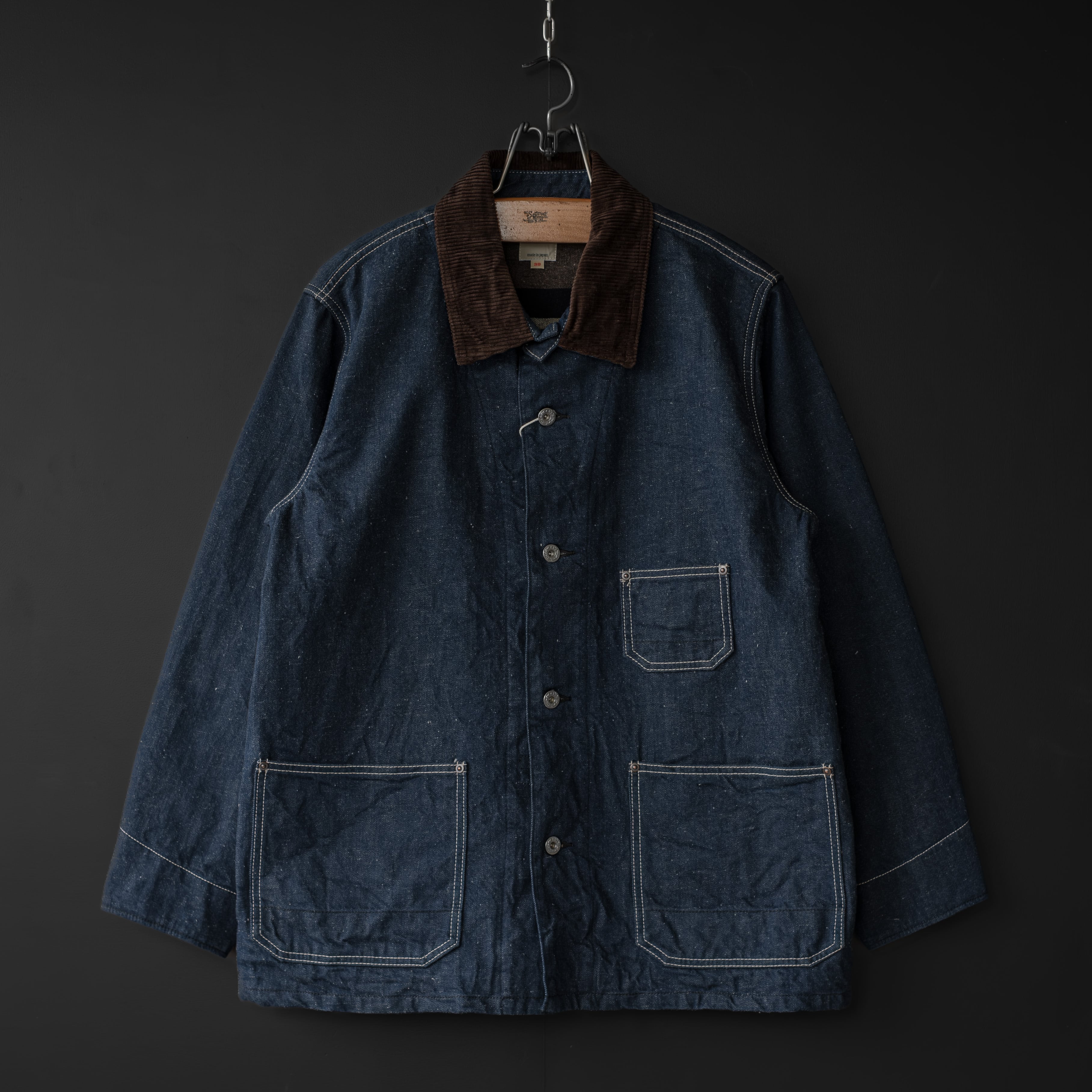 visvim パイソンパッチ ウォッシュ加工 コーデュロイ ジャケット