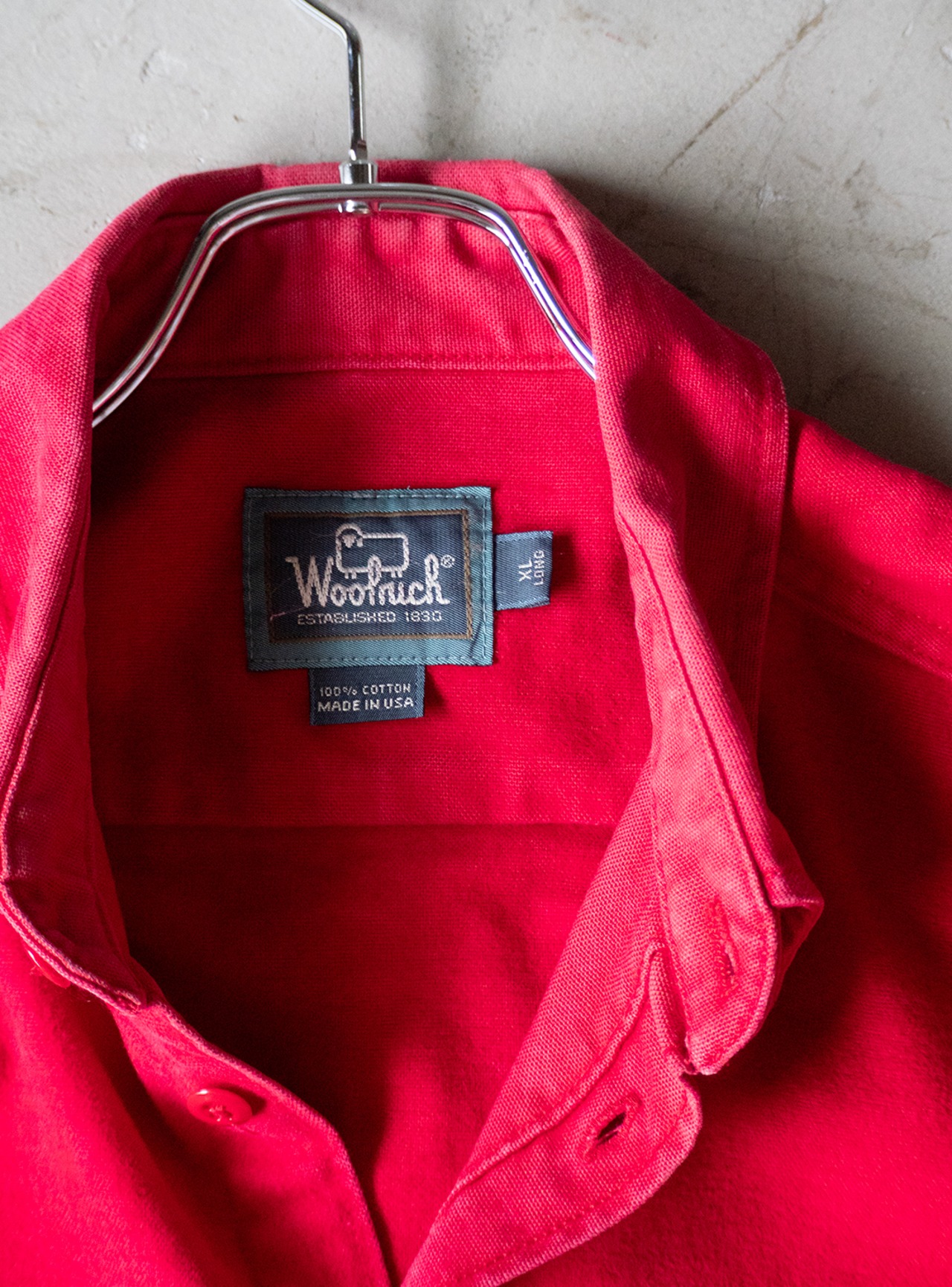 "WOOLRICH" 1980s MADE IN U.S.A. duck shirt