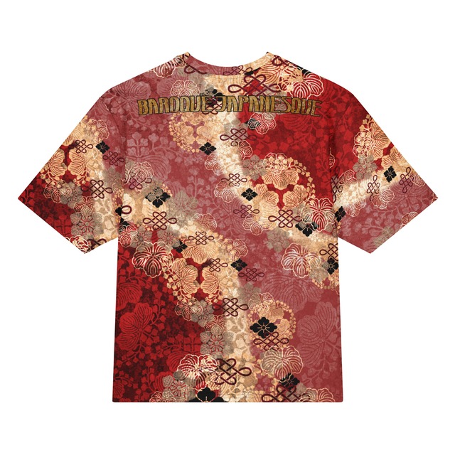 和紋様装飾　桃紅　和柄ユニセックス 180G Performance Tシャツ