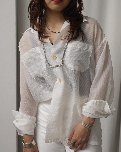 1950-60's Sheer / Open Collar Shirt
