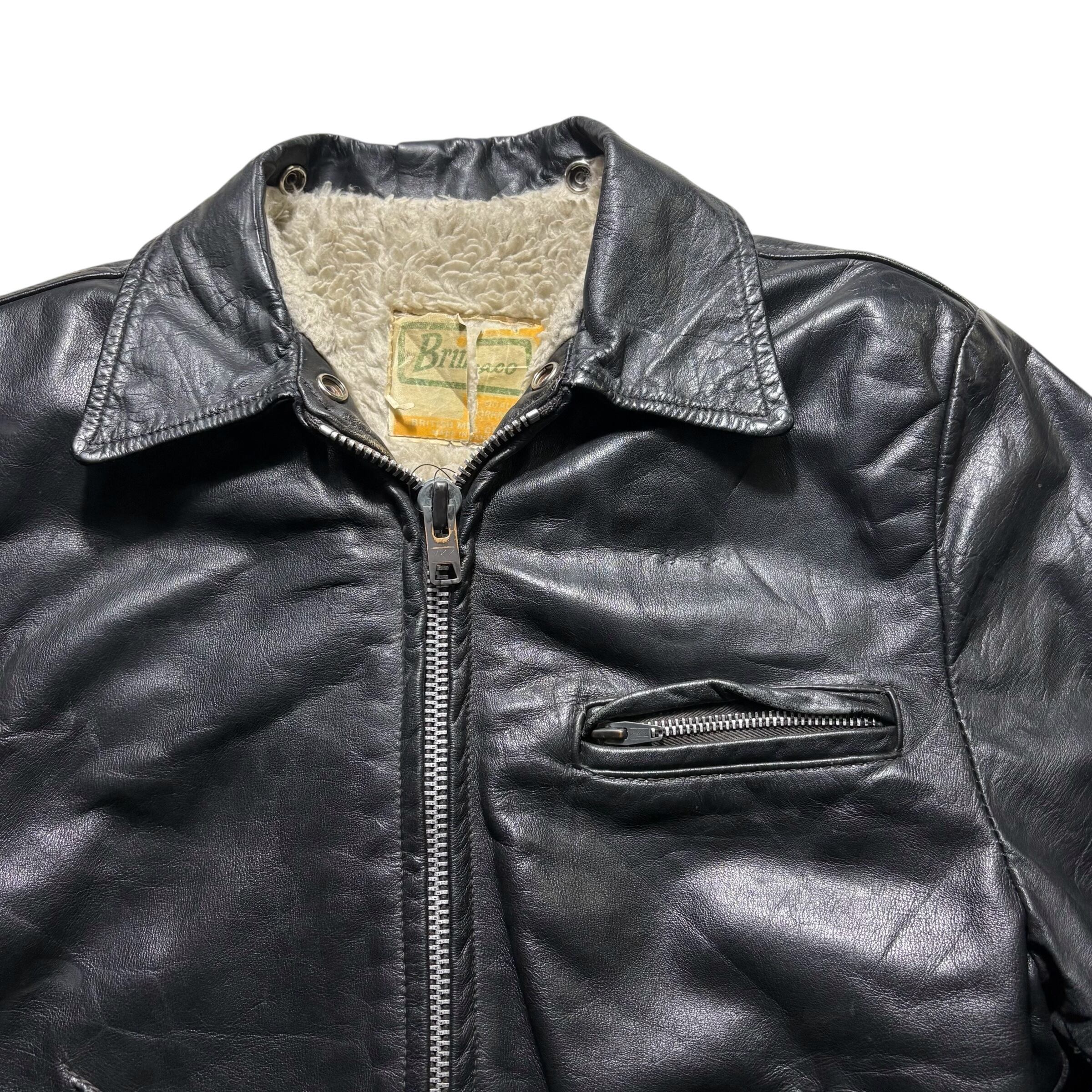 vintage 1970's BRIMACO single leather riders jacket | NOIR ONLINE