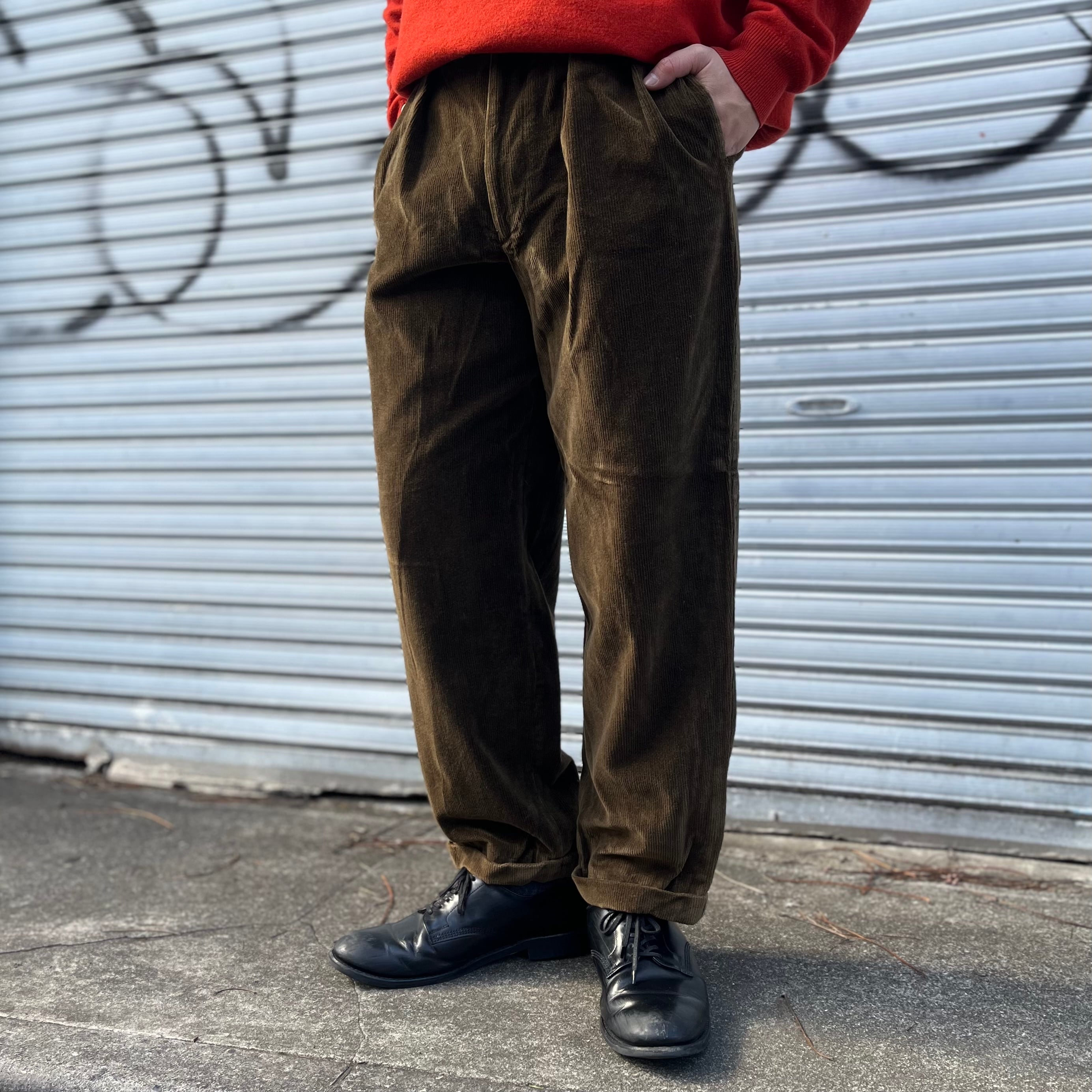 17AW doublet Corduroy Wide Trousers | gulatilaw.com