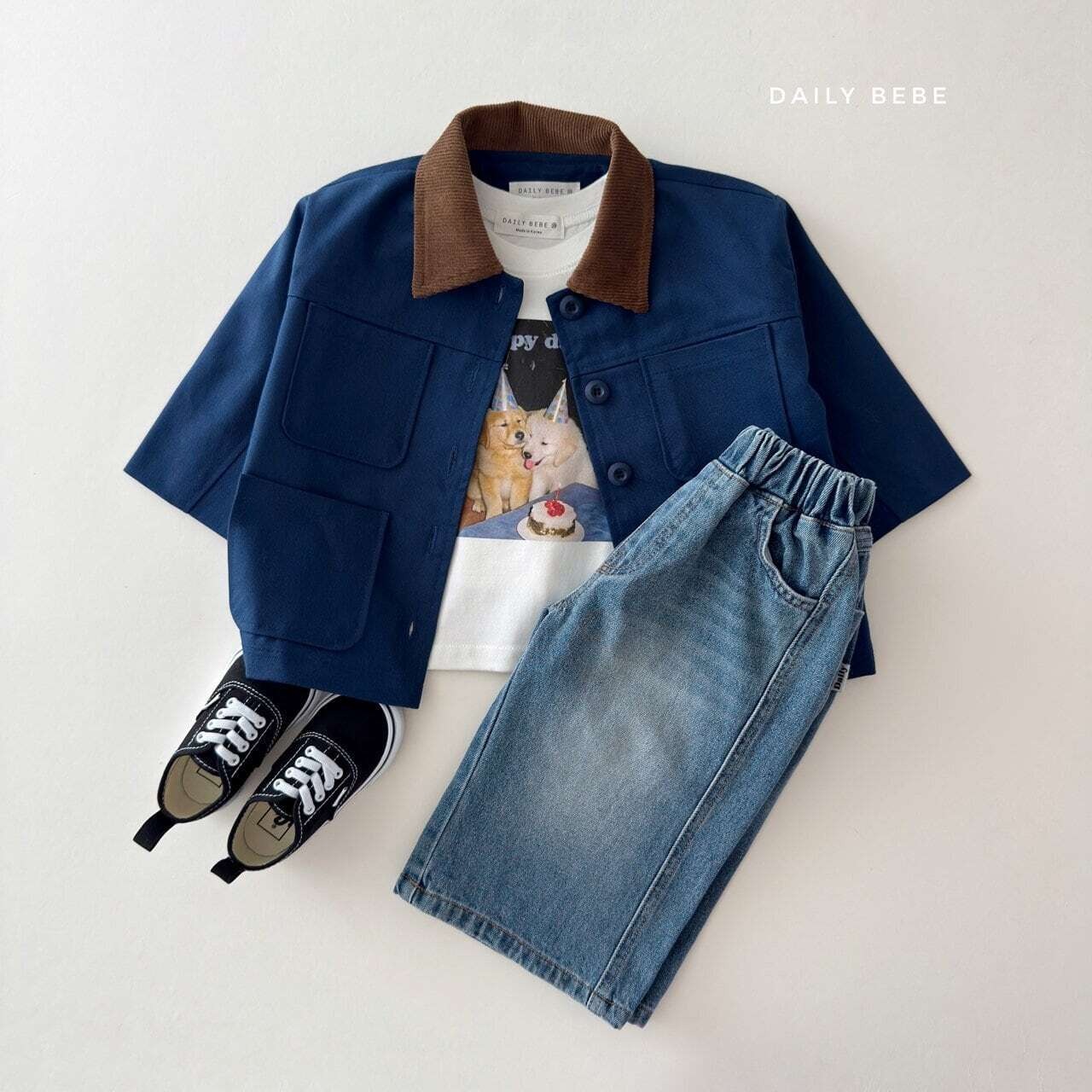 【取寄】Dailybebe ワークジャケット｜秋服｜韓国子供服｜26/AT
