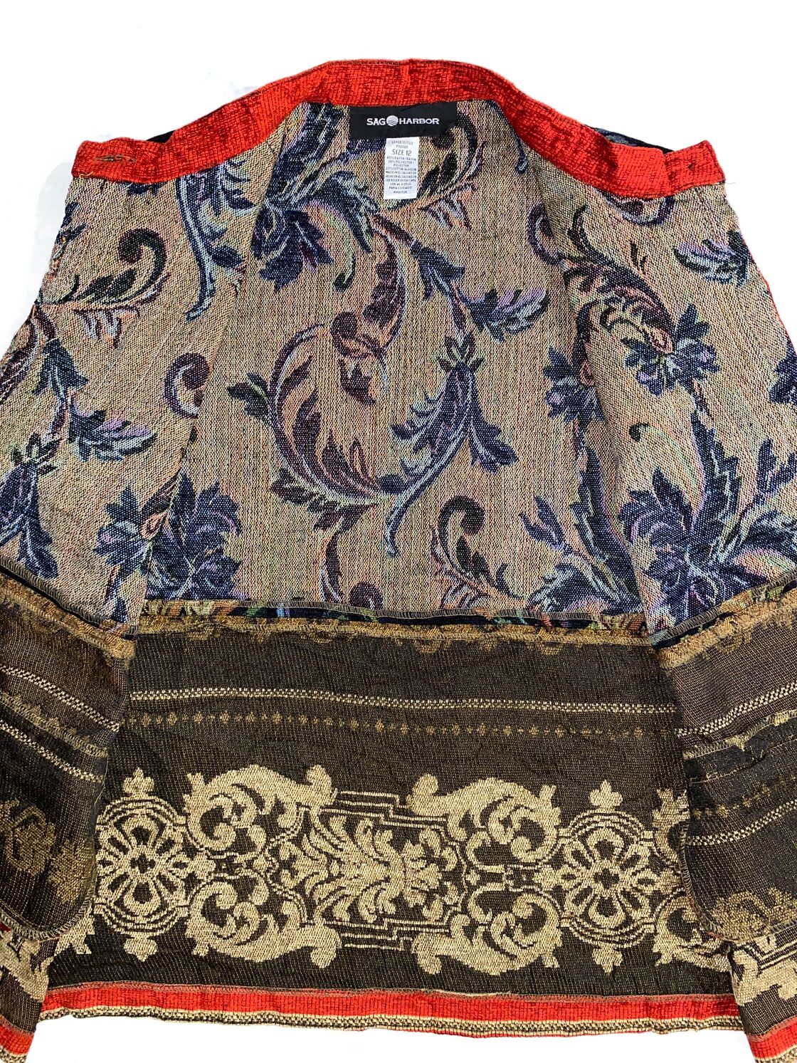 vintage【SAG HARBOR】gobelin jacket ゴブラン ジャケット ゴブラン織 