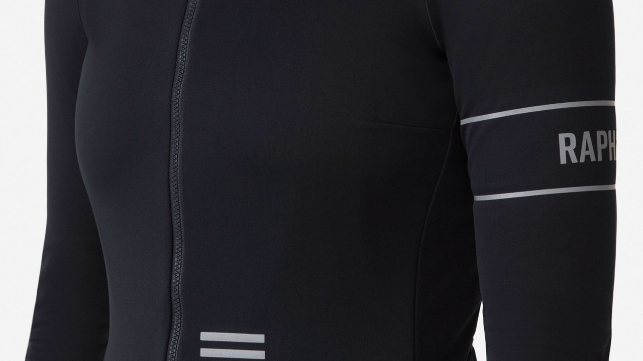 RAPHA WOMEN'S PRO TEAM LONGSLEEVE  WINDSTOPPER JERSEY BLACK/BLACK