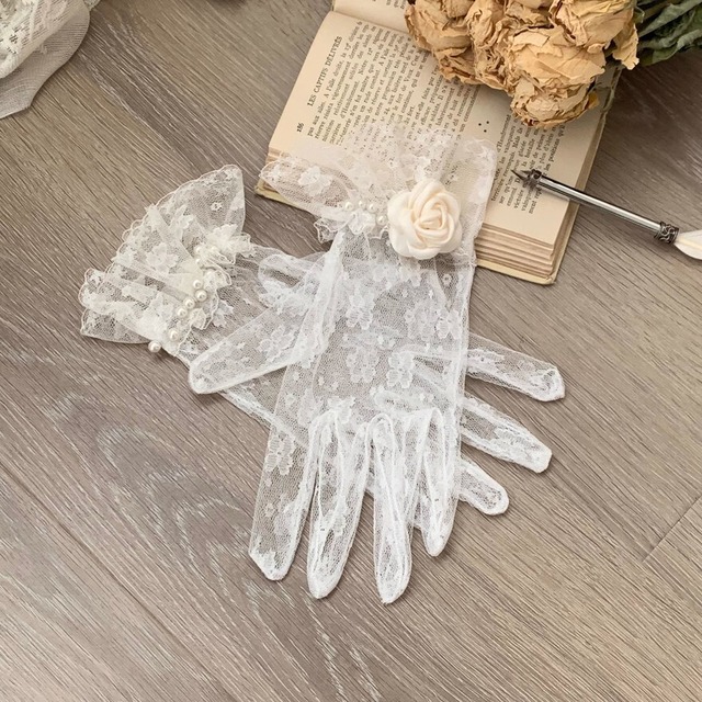 【9/12まで予約商品】 クラシカルロリィタ ファッション小物 アクセサリー グローブ 月光礼賛 控えめ お茶会 女子会コーデ