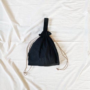 Parachute nylon bag (black)