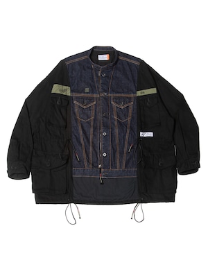 DENIM GS-MK2 COMBAT OVERSIZED JACKET / SIVA