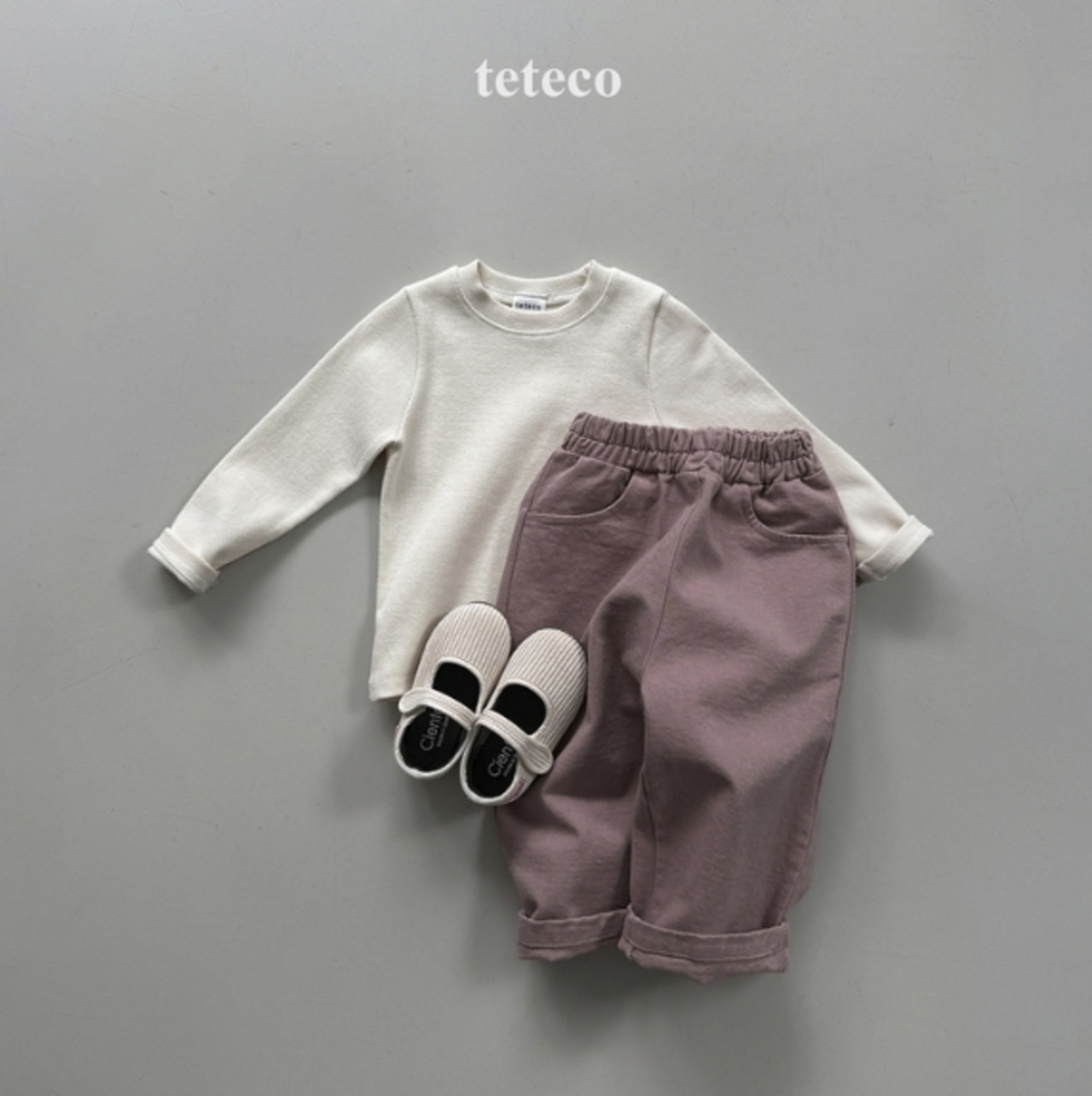 【取寄】teteco デイリーリブTシャツ｜秋服｜韓国子供服｜ 26/AT