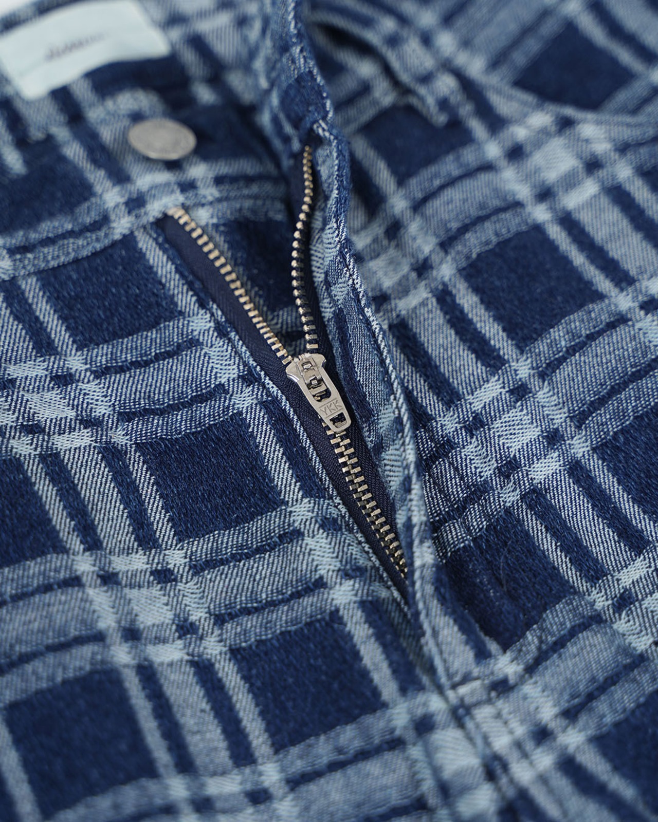 【#Re:room】CHECK DENIM WIDE PANTS［REP331］