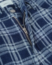 【#Re:room】CHECK DENIM WIDE PANTS［REP331］