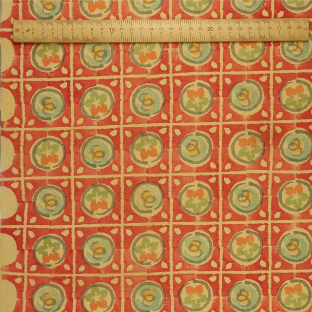 和更紗（格子に丸文）【S】