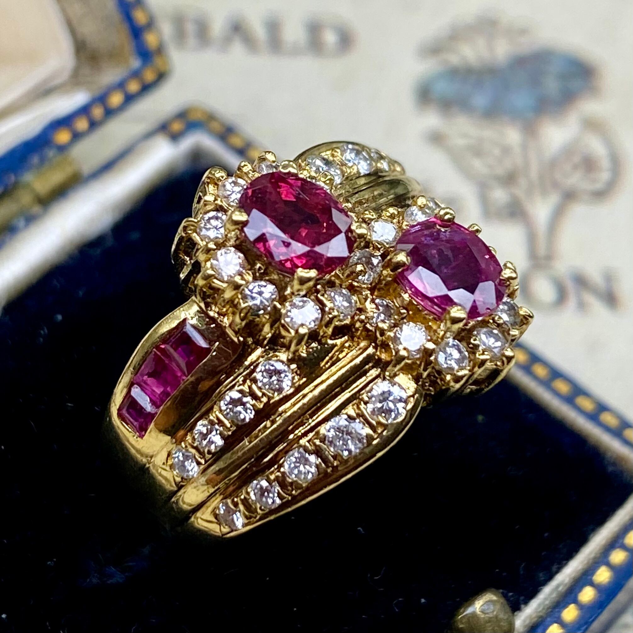 ダイヤモンドルビープラチナ／k18 リング