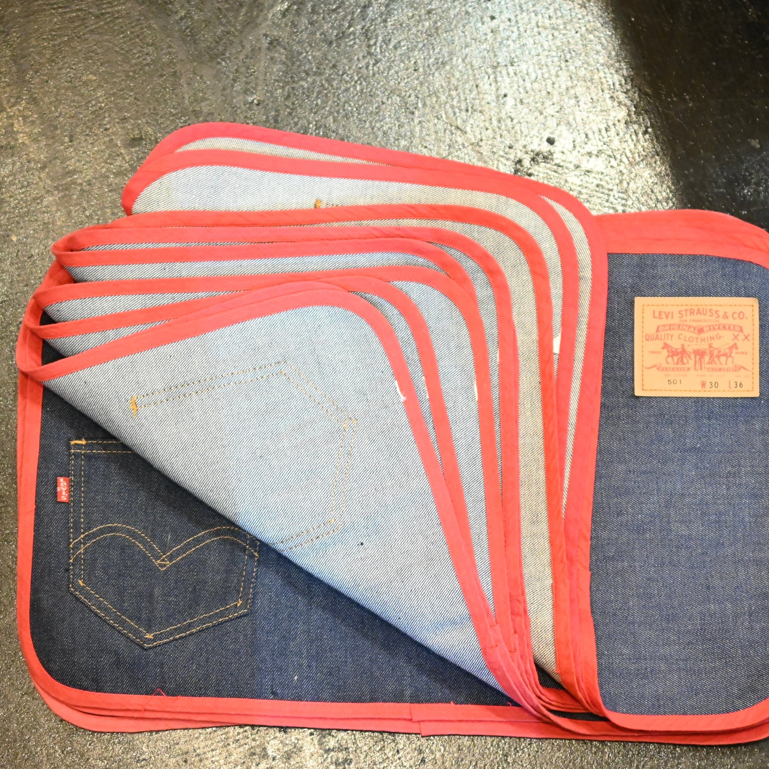 Levi's リーバイス デニム ランチョンマット ビンテージ 501 #10
