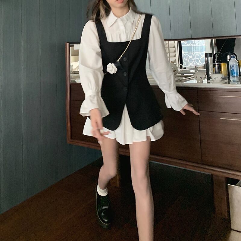 スタイルオータムシャツ スカート 秋物 モンロー28893470659