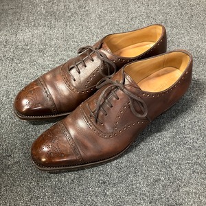 CORNO BLU  BESPOKE FULL-BROGUE LEATHER SHOES
