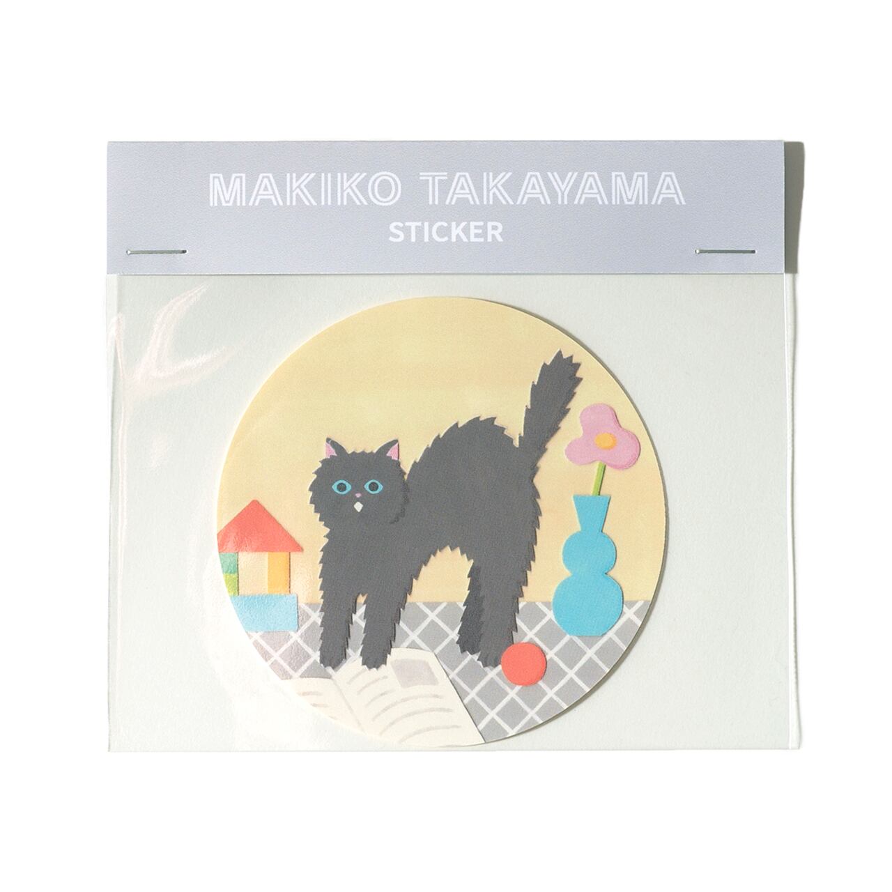 maimao麦猫 ラズベリー ステッカー ステッカー びっくり猫 | MAKIKO TAKAYAMA