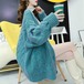 ツイスト 厚手 セーター レディース 秋冬 人気ニット レディース ゆったり セミロング ニットカーディガン 秋冬新作 怠惰風 ニットアウター