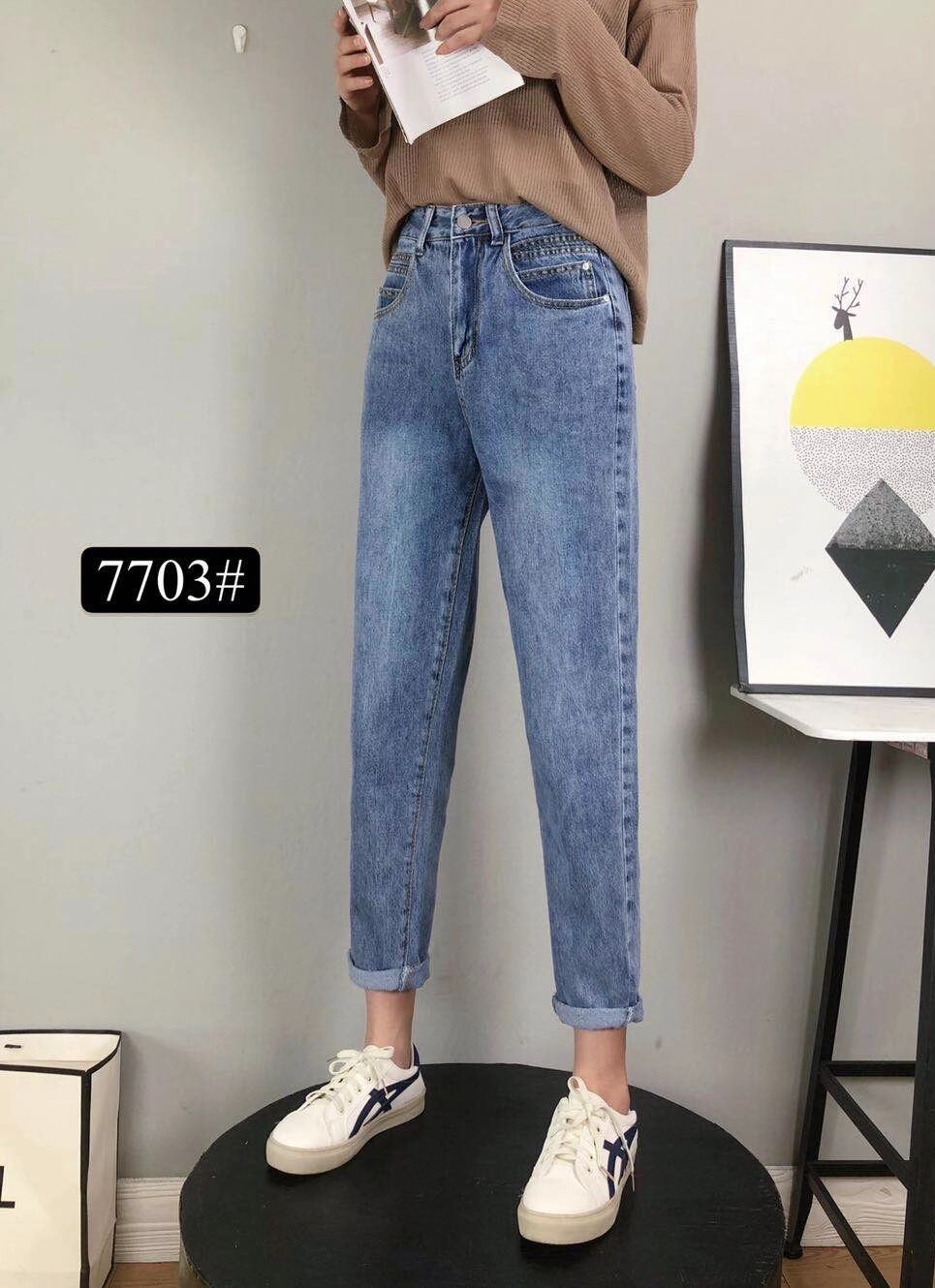 デニムテーパードパンツ　ASF2403-7703