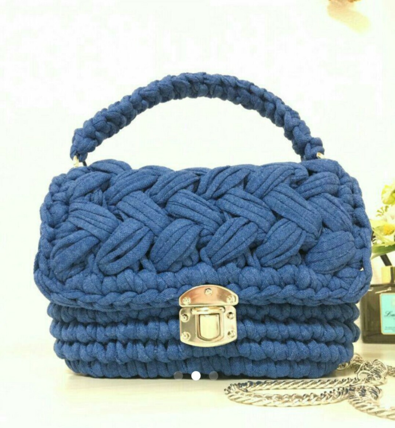 ♡ズパゲッティ 3wayデニムぽこぽこ編みショルダーバッグ♡ | laulea09