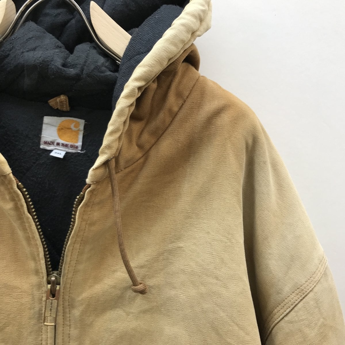 CARHARTT カーハート USA製 ダックパーカー 長袖 キルトライナー J140