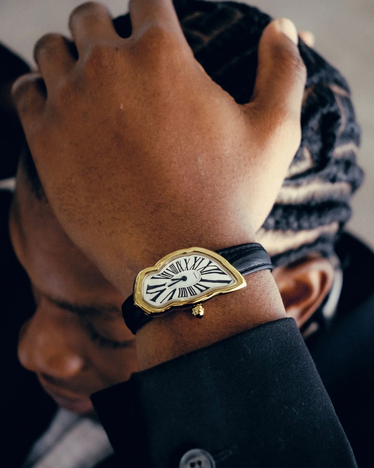 LAPHONT / melting watch gold white black