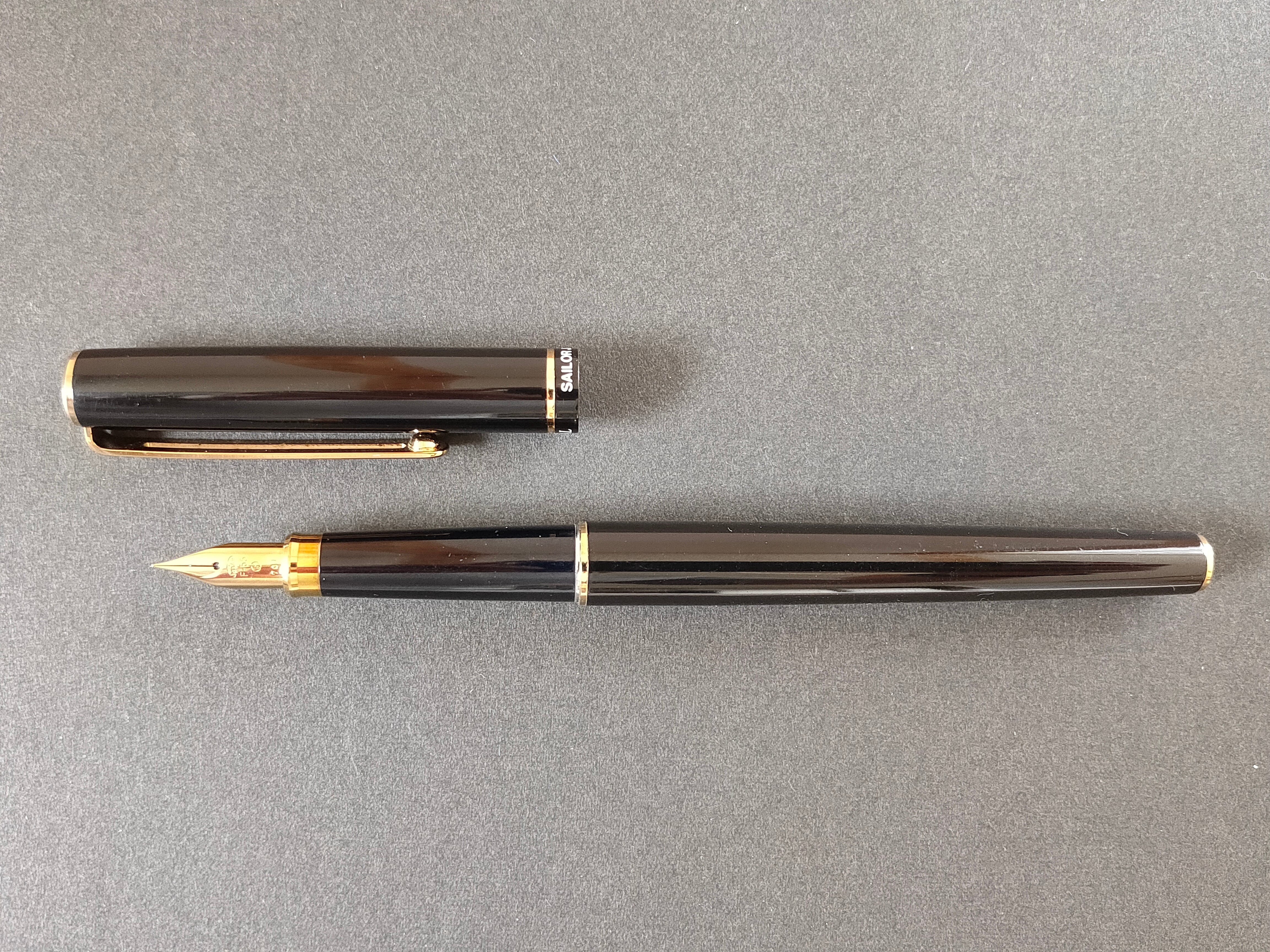SAILOR 万年筆 HOSCAL ホスカル ブラウンマーブル 美品 ホスカル | 川口明弘の調整万年筆