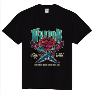 新品 Tシャツ メンズ レディース ブラック 120 130 140 150 160 S M L XL XXL XXXL バラ 薔薇 カットソー