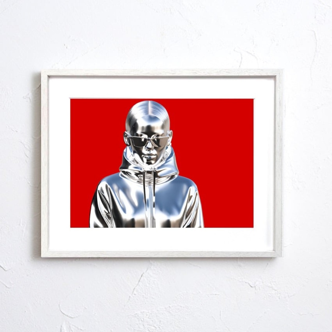 Iron Girl 1｜スタイリッシュな鉄の質感を纏う女性アートポスター｜モダン空間に映える独創的デザイン｜A2ポスター