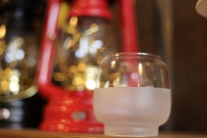 ハリケーンランタン 78用ホヤ サンドブラストハーフ