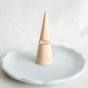 シェル　ほそながい　シルバーの指輪