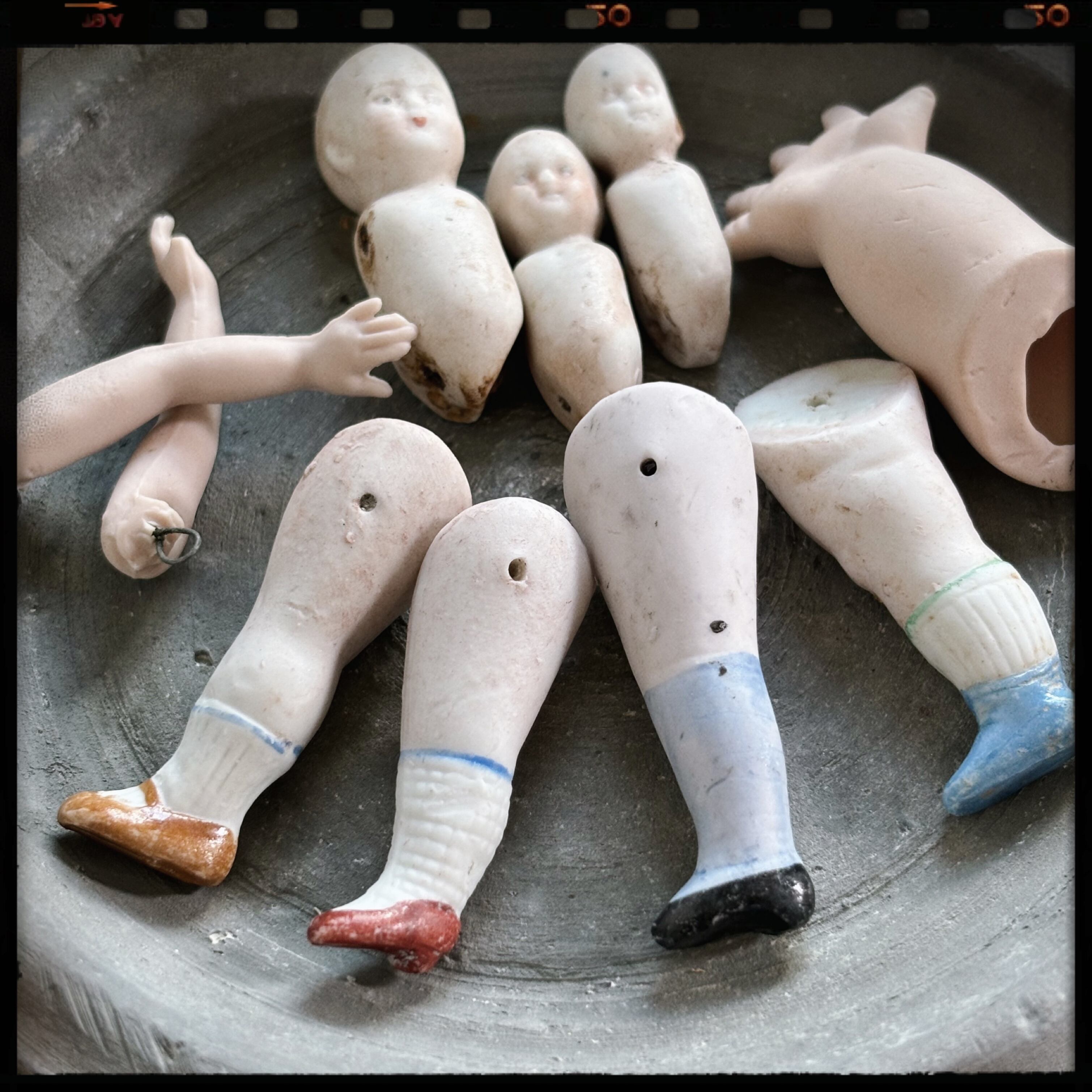 ジャンク 3体セット アンティーク ヴィンテージ ドール ブロカント