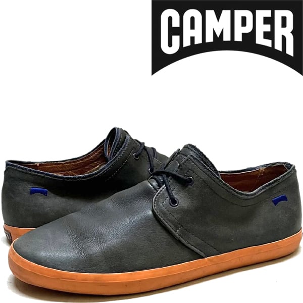 1点物◇カンペールCAMPERレザースニーカー紺シューズ古着41メンズ26