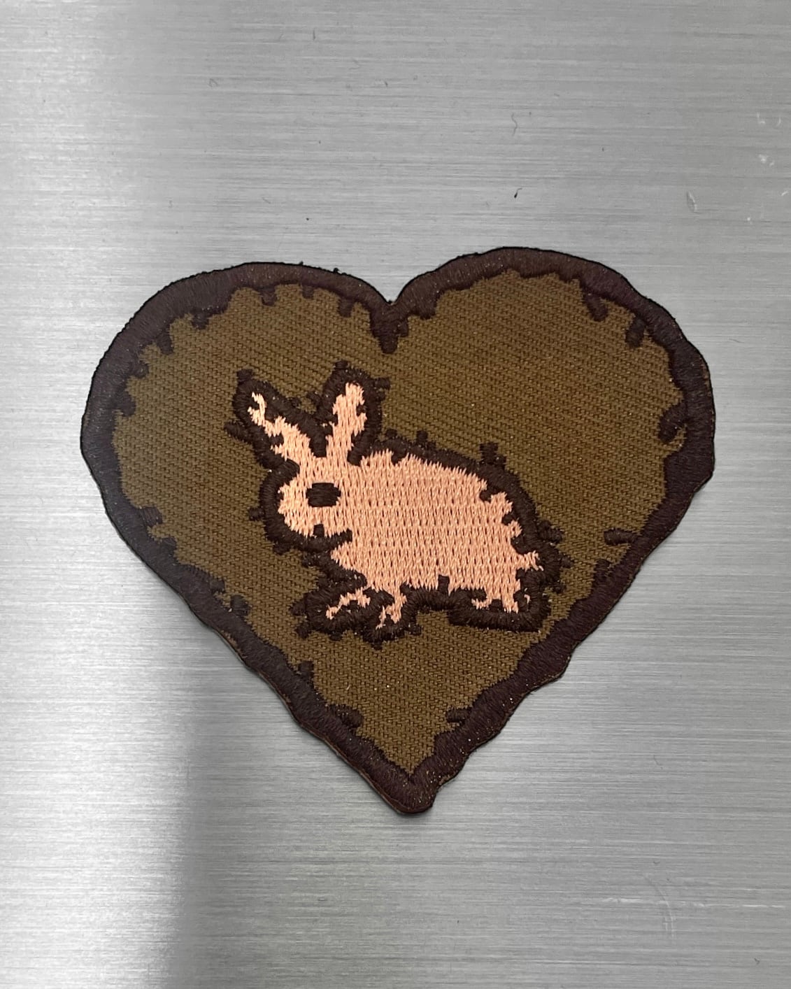 embroidered patch〈Bunny heart〉