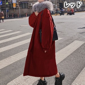 ファー付き ロングコート M 5col 250453
