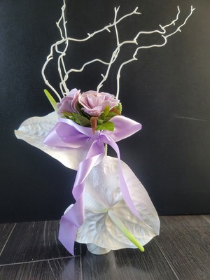 花瓶アレンジ 造花アレンジ　お祝い