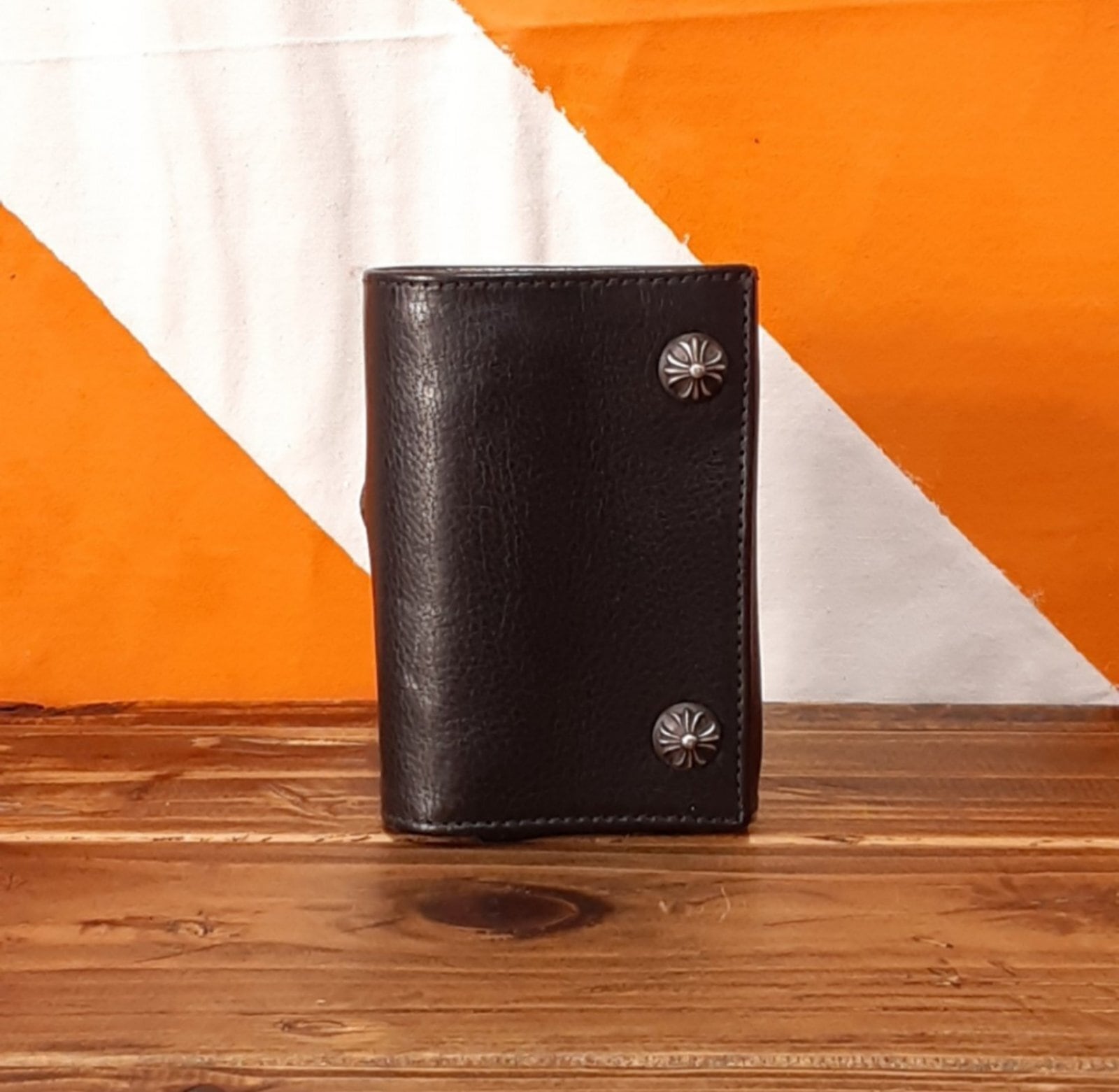 CHROME HEARTS クロムハーツ 3 FOLD CEMETERY PATCH CROSS BLACK 3 フォールド セメタリー パッチ クロス