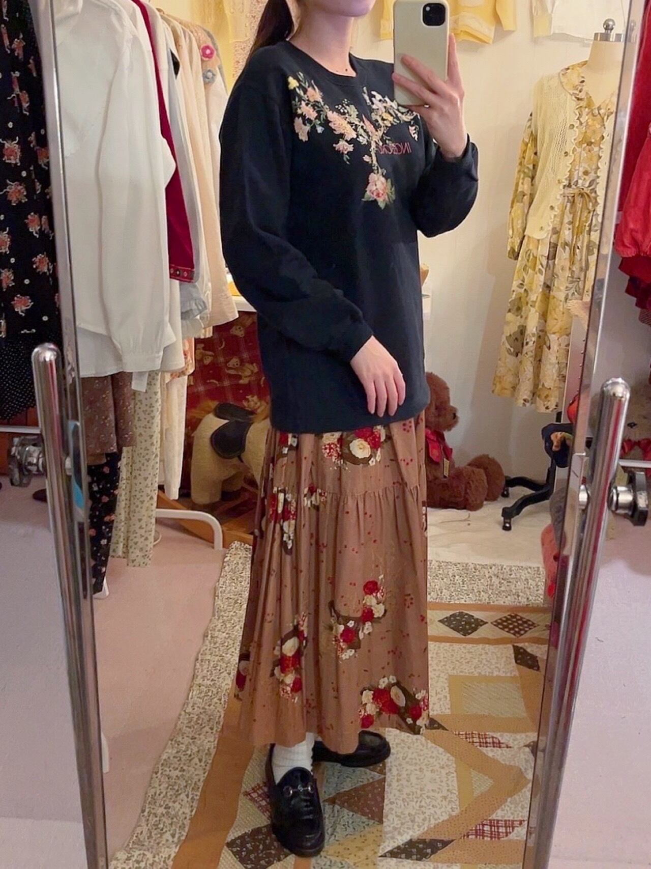 INGEBORG / flower printed sweat