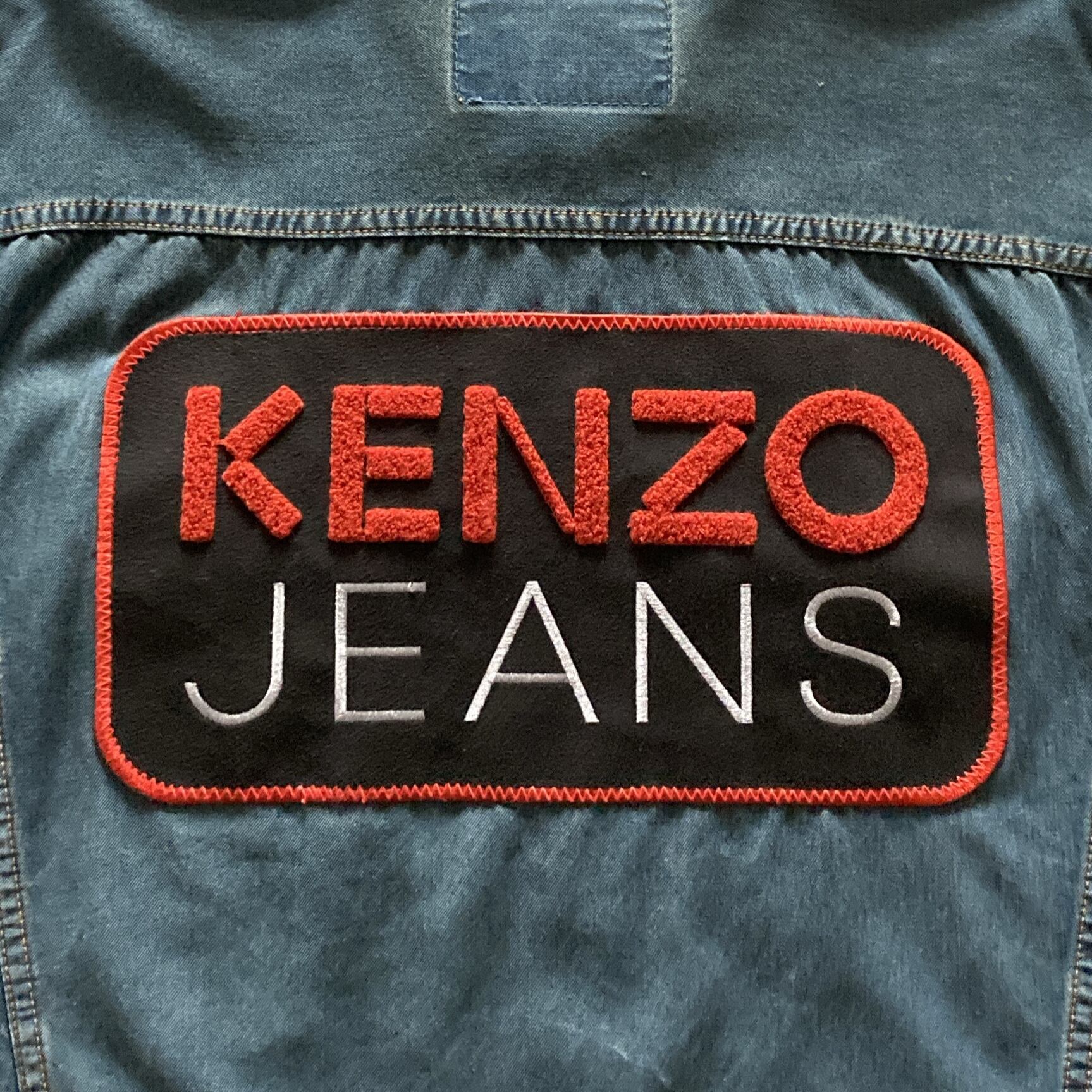 Size.L】90's KENZO jeans ケンゾー 日本製 JAPAN製 葛飾北斎タグ