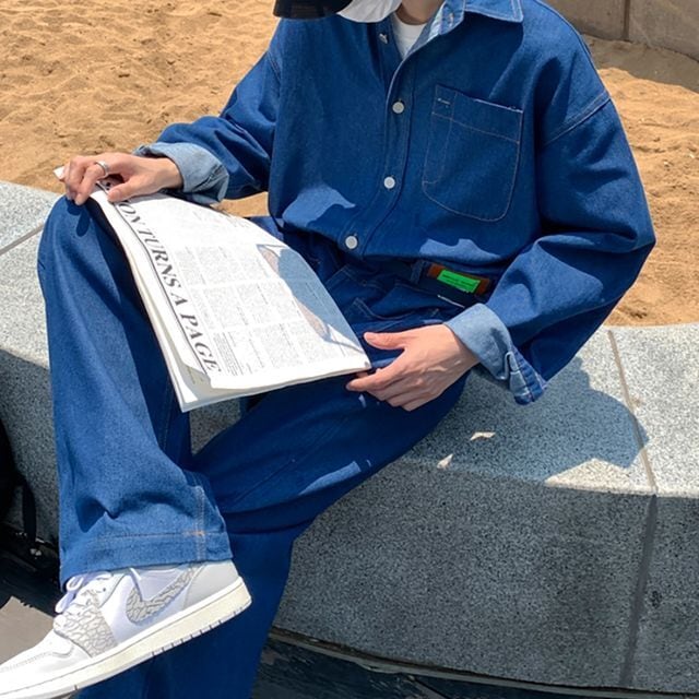 予約販売】オールインワン つなぎ オーバーオール サロペット ジャンプ