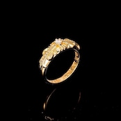 FLORAL RING SMALL GOLD